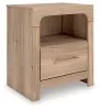 Ashley Furniture PCB1360-91 Kinlanni - One Drawer Night Stand - Tan