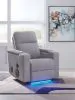 Ashley Furniture PC9930642A Pineland - Glider Power Recliner With Audio System - Pewter