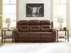 Ashley Furniture PCU1160215A Knightington - Power Reclining Sofa With Audio Seating - Brown