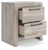 Ashley Furniture PCB1120-92 Ashley Furniture PCB1120-92 Broachmyn - Two Drawer Night Stand - Gray