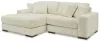 Ashley Furniture 21104S3 Ashley Furniture 21104S3 Lindyn - Left Arm Facing Corner Chaise 2 Pc Sectional - Ivory