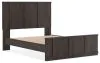 Ashley Furniture PCB3167B4 Shaehartin - Queen Panel Platform Bed - Dark Brown