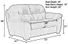 Jackson Furniture Industries 445502-1412/59-1413/59 Legend - Loveseat - Chocolate