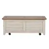 Liberty Furniture 652-OT1011 Farmhouse Reimagined - Storage Trunk - Antique White / Chestnut Tops