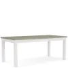 Riverside Furniture 37250 Cora - Rectangular Leg Dining Table - Cloud / Fog