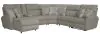 Jackson Furniture Industries 626/14/18/19/17/12-46 Jackson Furniture Industries 626/14/18/19/17/12-46 McPherson - 6 Piece Power Reclining Sectional With LSF Lay-Back Chaise And 1 Lay-Flat Reclining Seat - Beige