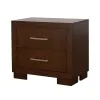 CoasterEssence 200712 Jessica - 2-Drawer Nightstand - Cappuccino