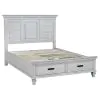 CoasterEssence 205330Q-S5 Franco - Queen 5 Piece Bedroom Set - Distressed White