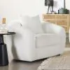 CoasterElevations 509873 Isabella - Faux Sheepskin Upholstered Accent Chair Natural - Ivory