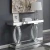 CoasterElevations 722519 Amalia - Mirrored Acrylic Entryway Sofa Console Table - Silver