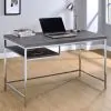 CoasterEssence 801271 Kravitz - 1-Shelf Writing Desk - Weathered Gray
