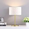 Coaster Fine Furniture 920304 Ramiro - Drum Shade Metal Bedside Table Lamp - Gold