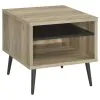 Coaster Fine Furniture 701037 Welsh - Square Engineered Wood Side End Table Antique Pine - Distressed Pine