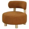 CoasterEveryday 903167 Zonie - Boucle Upholstered Barrel Back Accent Chair - Orange