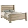 Coaster Fine Furniture 225101KE Oakglen - Eastern King Panel Bed - Weathered Oak