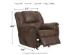 Ashley Furniture 1030125 McGann - Rocker Recliner - Walnut