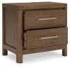Ashley Furniture B974-92 Cabalynn - Two Drawer Night Stand - Light Brown
