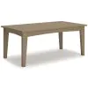 Ashley Furniture P114-701 Hyland Wave - Rectangular Cocktail Table - Driftwood