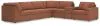 Ashley Furniture 92102S32 Ashley Furniture 92102S32 Modmax - 7-Piece Sectional With Storage Console And Raf Corner Chair - Spice