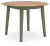 Ashley Furniture D401-15 Ashley Furniture D401-15 Gesthaven - Round Dining Room Drop Leaf Table - Natural / Green