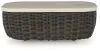 Ashley Furniture P711-701 Kimora - Rectangular Cocktail Table - Beige / Dark Brown