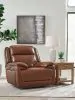 Ashley Furniture U1120413 Healy Pier - Power Recliner / Adj Headrest - Chocolate