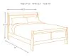 Ashley Furniture B376/31/36/81/96 Ashley Furniture B376/31/36/81/96 Alisdair - 4 Pc. - Dresser, Mirror, Queen Sleigh Bed - Dark Brown