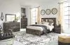Ashley Furniture B211B23 Ashley Furniture B211B23 Drystan - Queen Bookcase Bed With 2 Storage Drawers - Brown / Beige