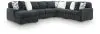 Ashley Furniture 98105S24 Ashley Furniture 98105S24 Midnight-Madness - 6-Piece Sectional With LAF Corner Chaise - Gunmetal