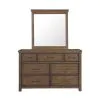 Samuel Lawrence Furniture S918-410 Cambridge - 7-Drawer Dresser - Brown