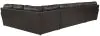 Jackson Furniture Industries 4378/72/75/30-09 Jackson Furniture Industries 4378/72/75/30-09 Denali - 3 Piece Italian Leather Match Sectional With LSF Chaise And 12 Included Accent Pillows - Chocolate