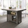 Liberty Furniture 62-CD-7GTS Liberty Furniture 62-CD-7GTS Lindsey Farm - 7 Piece Gathering Table Set - Gray & Sandstone