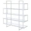 CoasterElevations 801304 Elmer - 5-Shelf Bookshelf - Clear And Chrome