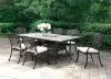Furniture of America CM-OT2125-AC-4PK Charissa - Arm Chair (Set of 4) - Antique Black / Beige