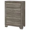 Coaster Fine Furniture 223345 Wright - 4-Drawer Chest Of Drawers - Brown Oak