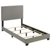 Coaster Fine Furniture 300851T Dorian - Fabric Upholstered Twin Panel Bed - Taupe
