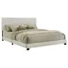 Coaster Fine Furniture 300852KW Dorian - Fabric Upholstered California King Panel Bed - Cream