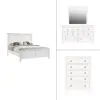 New Classic 02-044W-34C New Classic 02-044W-34C Tamarack - Queen 4 Piece Bedroom Set (Bed, Dresser, Mirror, Chest) - White