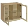 Coaster Fine Furniture 950429 Tilbury - 2-Door Glass Front Accent Display Cabinet - Light Oak