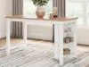 Ashley Furniture D398-13 Ashley Furniture D398-13 Gesthaven - Rectangular Dining Room Counter Table - Natural / White