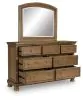 Ashley Furniture PCB779B1 Feddinger - Dresser And Mirror - Medium Brown