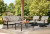 Ashley Furniture PCP513-081 Carmel Highlands - Sofa, Chairs, Table Set (Set of 4) - Dark Brown