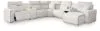 Ashley Furniture 65907S45 Ashley Furniture 65907S45 Modmax II - 7-Piece Power Reclining Sectional With RAF Press Back Power Chaise, Console And Audio Console - Stone