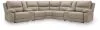 Ashley Furniture PC99201S34 Ashley Furniture PC99201S34 Narwhal Place - 7-Piece Reclining Sectional With 2 Storage Console - Pebble