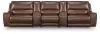 Ashley Furniture PCU62607S14 Ashley Furniture PCU62607S14 DeepWakes - 5-Piece Power Reclining Sectional With Armless Chair And 2 Storage Consoles - Canyon