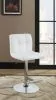 CoasterEveryday 120356 Lenny - Upholstered Adjustable Bar Stool (Set of 2) - White