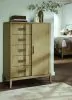 Samuel Lawrence Furniture S952-041 Kendall - Sliding Door Chest With Drawers - Light Brown