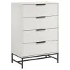 Coaster Fine Furniture 224865 Sonora - 4-Drawer Bedroom Chest - White