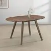 New Classic D1651-17 Oscar - Oval Drop Leaf Dining Table - Walnut