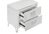 Coaster Fine Furniture 215792 Cassia - 2-Drawer Nightstand Bedside Table - White High Gloss